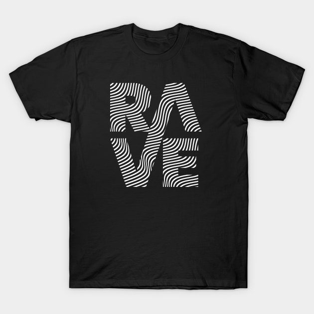 Rave Lines design T-Shirt by lkn